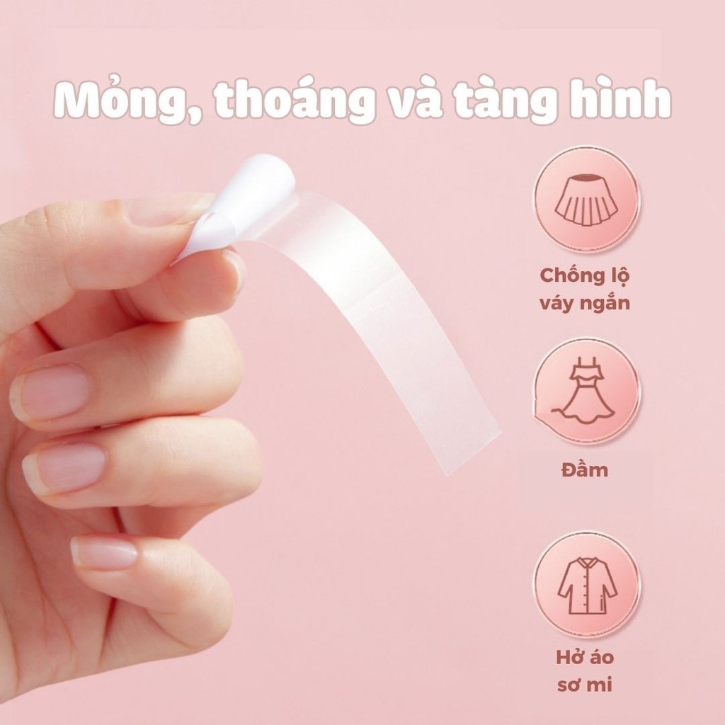 Miếng dán, Miếng Dán Quần Áo, Miếng Dán Áo  trong suốt chống lộ cho quần áo đầm đa năng Gecomo G2088