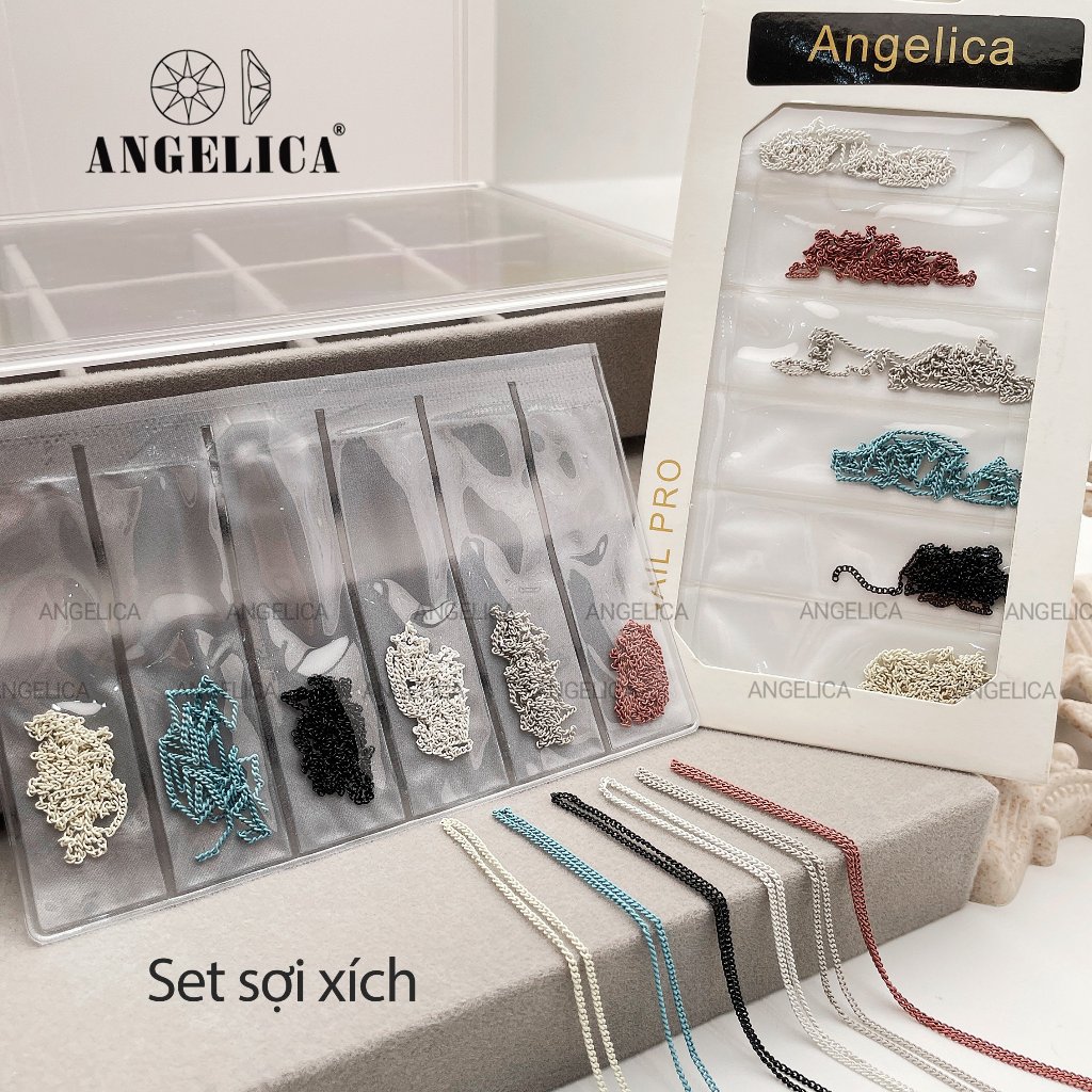 Set Sợi Xích nail 5 Màu Trang Trí Móng SSX ANGELICA