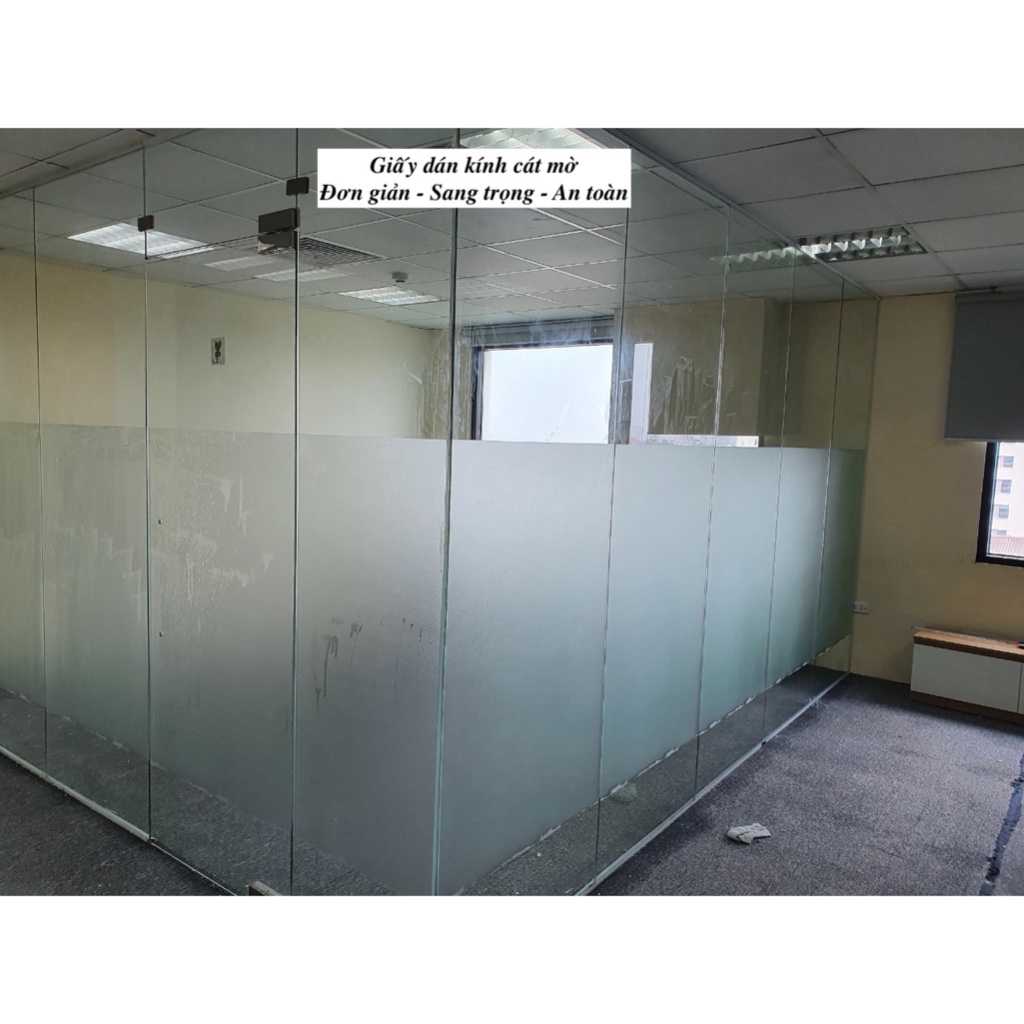 Giấy Dán Kính Cát Mờ Chống Nhìn Trộm Loại Dày khổ rộng 120cm - Loại dán ...
