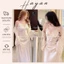 HT828 Set váy ngủ và áo choàng sexy dáng dài tiểu thư kèm ĐỆM LÓT phối ren sang chảnh HT828
