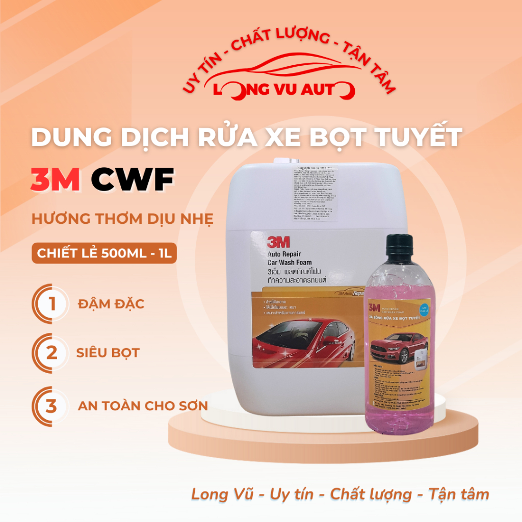 Nước rửa xe bọt tuyết 3M Car Wash Foam