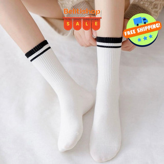 Combo 5/3 Đôi Tất cổ cao vải cotton BT1 Unisex co giãn bốn chiều Vớ thể thao phong cách Hàn Quốc