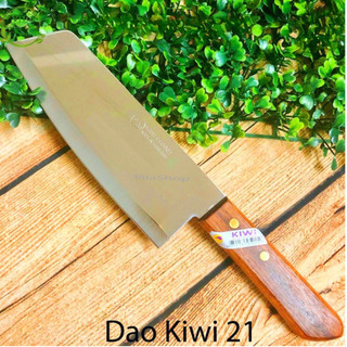 Dao thái kiwi cán gỗ 21-22 cao cấp, dao nhà bếp sắc bén chính hãng - Bếp Của Hà