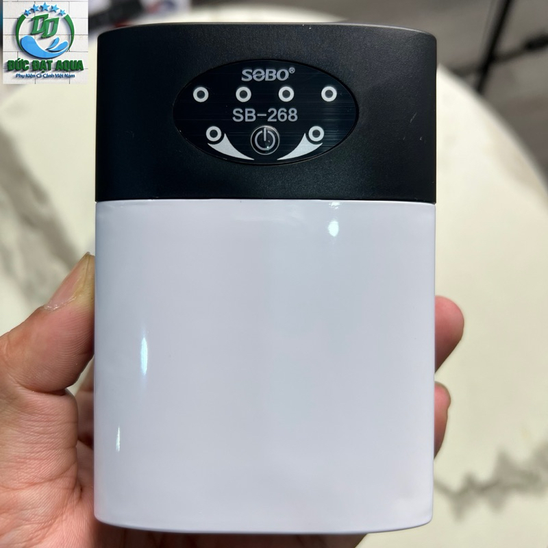 Sủi Oxy Tích Điện Siêu Êm SoBo SB168 1 Vòi Và SB268 2 Vòi, tặng kèm dây quả sủi, Cho Bể Cá Cảnh 5