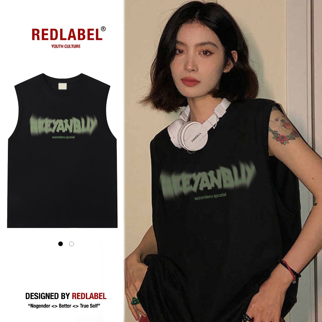 Áo Ba Lỗ RedLabel "BEEYANBUY" Tanktop, Áo Sát Nách In Họa Tiết RedLabel 100% Cotton Cá Tính TT7