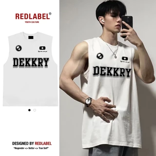 Áo Tank Top Nam Nữ RedLabel In Họa Tiết DEKKRY, Áo Ba Lỗ Sát Nách Nam Nữ Cotton Cá Tính TT10