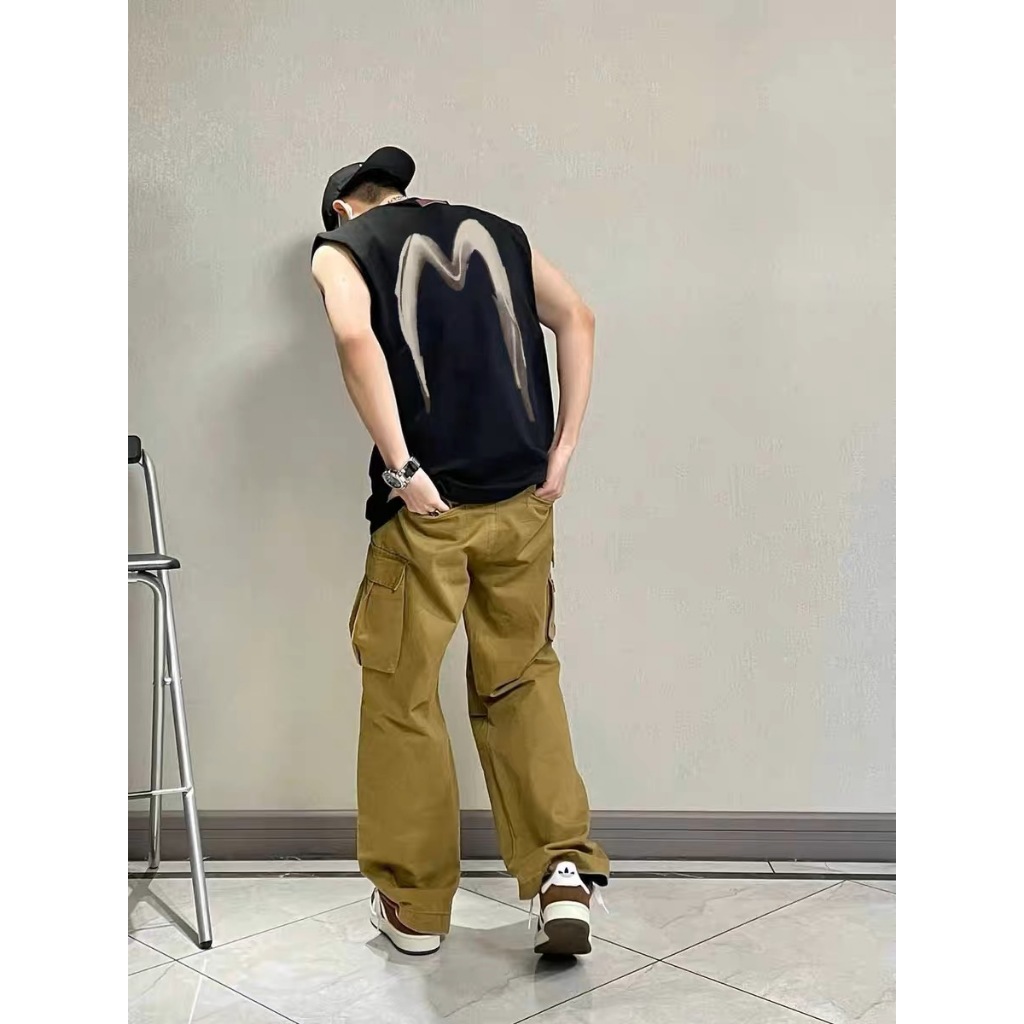 Áo Tanktop Nam Nữ RedLabel In Họa Tiết M, Áo Ba Lỗ Sát Nách Nam Nữ Cotton Cá Tính TT19