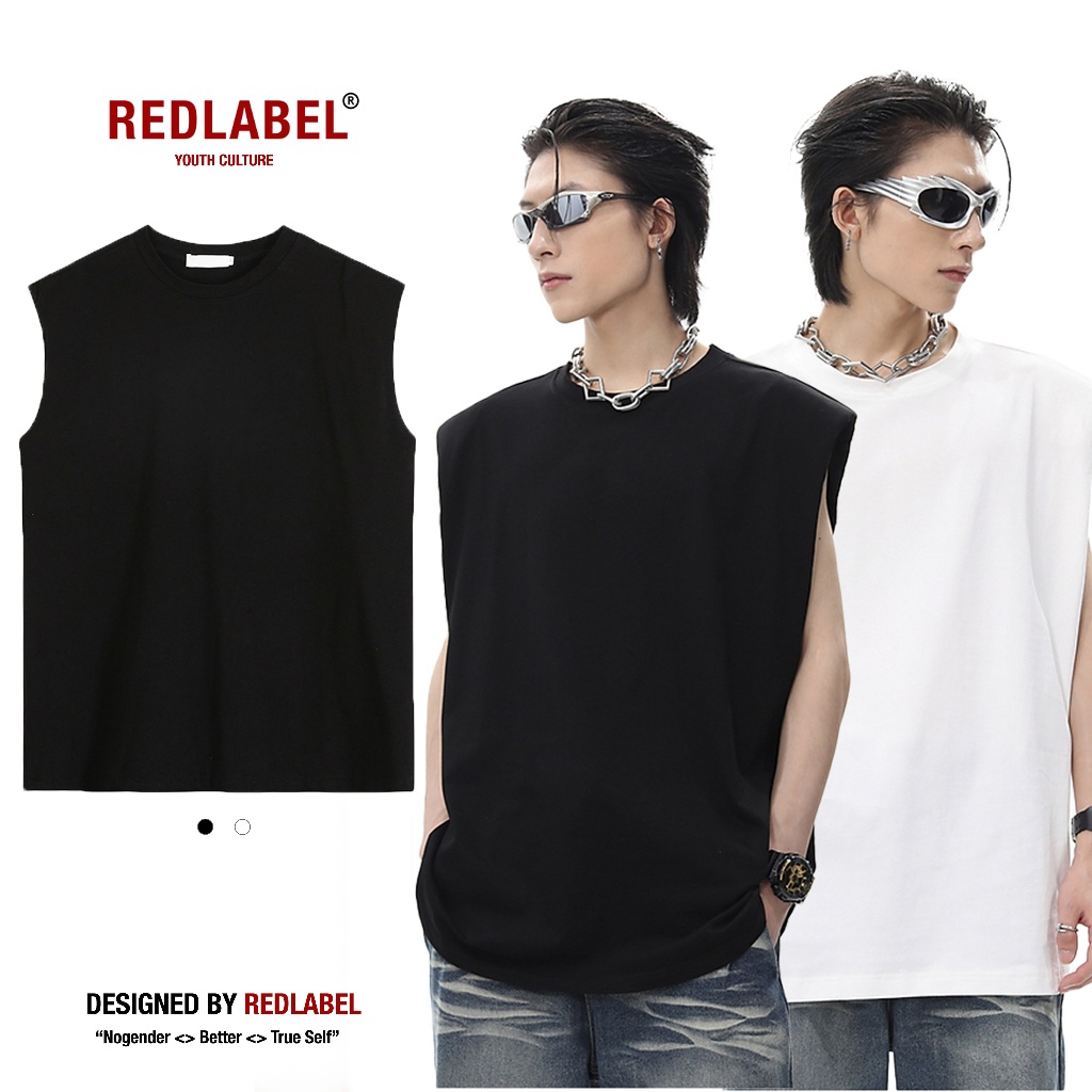Áo Ba Lỗ RedLabel Trơn Tanktop Thể Thao Unisex, Áo Sát Nách RedLabel Trơn Nam Nữ