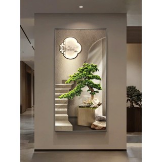 [GG] Tranh treo tường phong cảnh cây và trăng, tranh trang trí hành lang, phòng khách, quà tặng đẹp