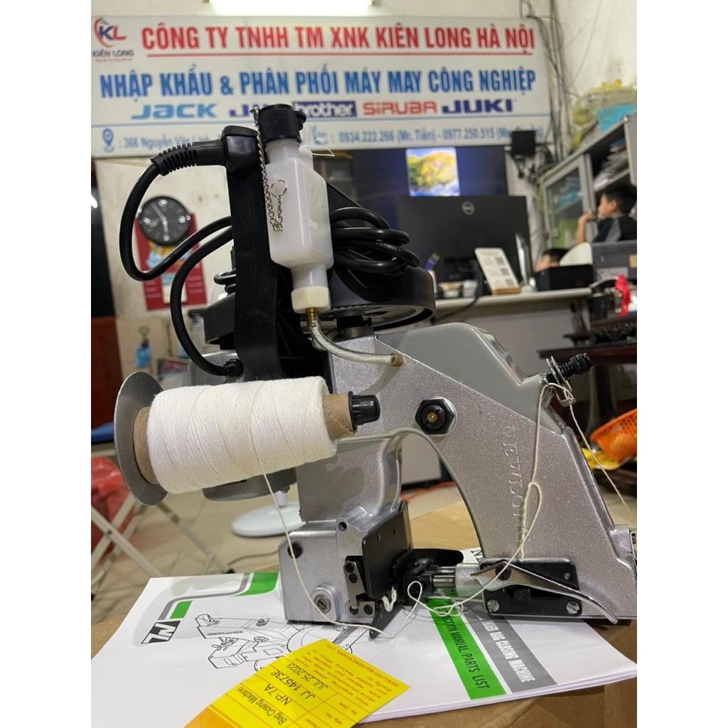 Máy May Bao NewLong NP-7A . Máy Khâu miệng bao bì TẶNG VỈ KIM VÀ 1 CUỘN CHỈ PHỤ KIỆN ĐI KÈM  khi khách đặt hàng