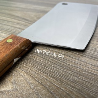 Dao chặt xương Kiwi Thái Lan 850 cán gỗ cao cấp, dao chặt thịt sắc bén chính hãng - Bếp Của Hà