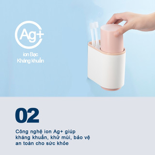 Kệ treo bàn chải đánh răng đa năng Nachi (loại 2 cốc)