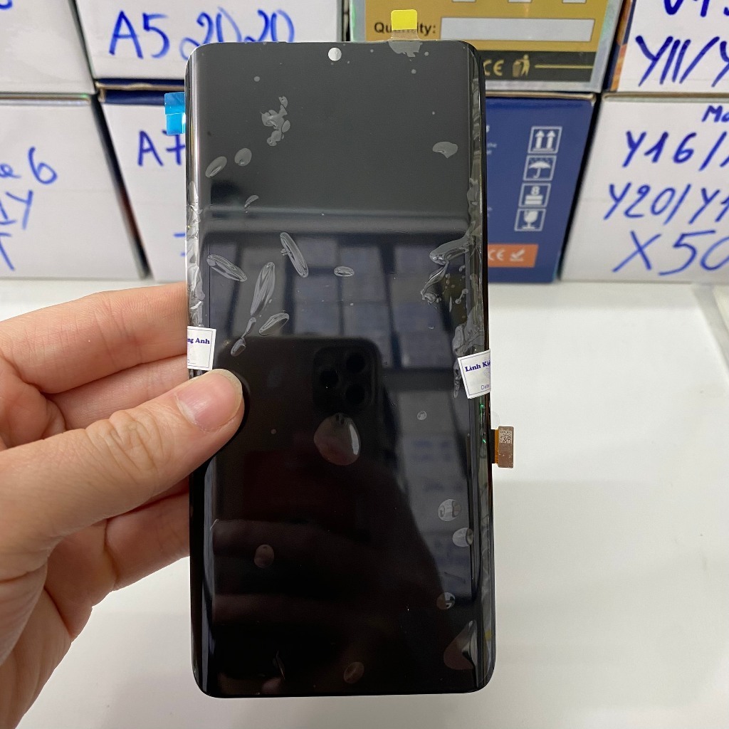 YFXP Custodia Portafoglio In Pelle PU Per Xiaomi Mi CC9 Pro / Note 10 - Rossa, Con 2 Slot Carte E Portamonete, Chiusura Magnetica E Supporto Regolabile