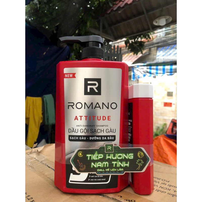 Dầu gội sạch gàu dưỡng da đầu Romano  5 in1 650g