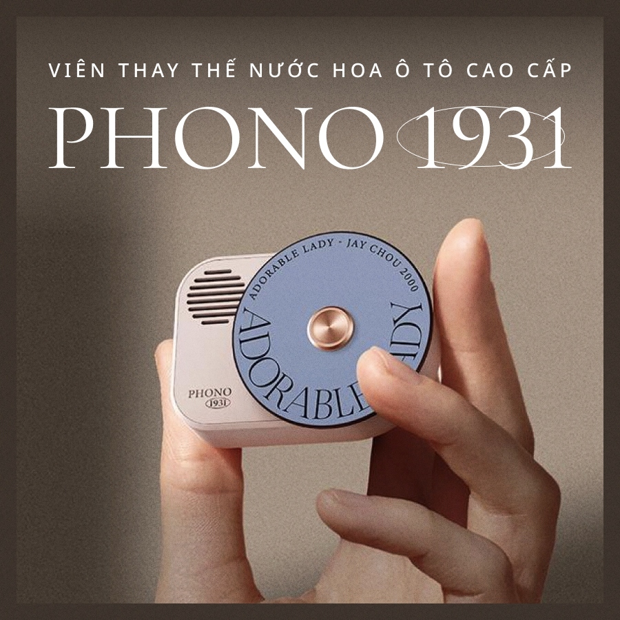 [Lõi Thay Thế] Sáp Thơm Ô Tô Cao Cấp Kẹp Cửa Gió Điều Hòa PHONO 1931