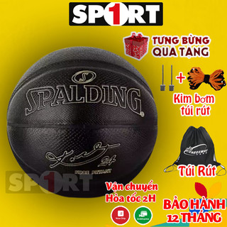 Quả Bóng Rổ Da Spalding Kobe (Size7) –Bóng Rổ Da Bản Kobe Bryant + Tặng Kim bơm, Túi lưới BẢO HÀNH DA 12 Tháng SIEU