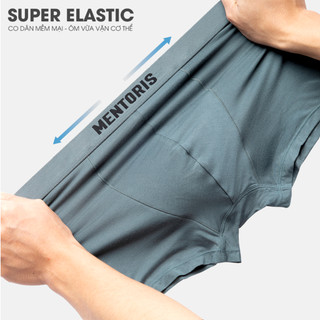 COMBO 3 sịp đùi boxer nam MENTORIS, chất vải cao cấp, co giãn 4 chiều, thoáng mát CB3MBX01