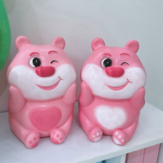 Gấu dâu Lotso ống heo dat tiết kiệm mẫu mới 2024 size đại