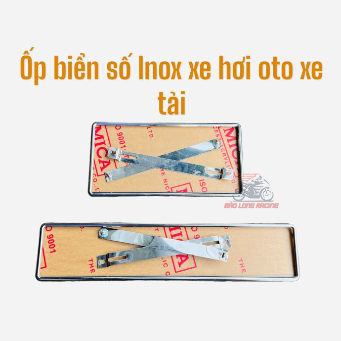 (MẪU MỚI) Khung biển số ô tô ép chống nước vào không ố vàng, kích thước mới cho tất cả các dòng xe kèm ốc bắt INOX 100%
