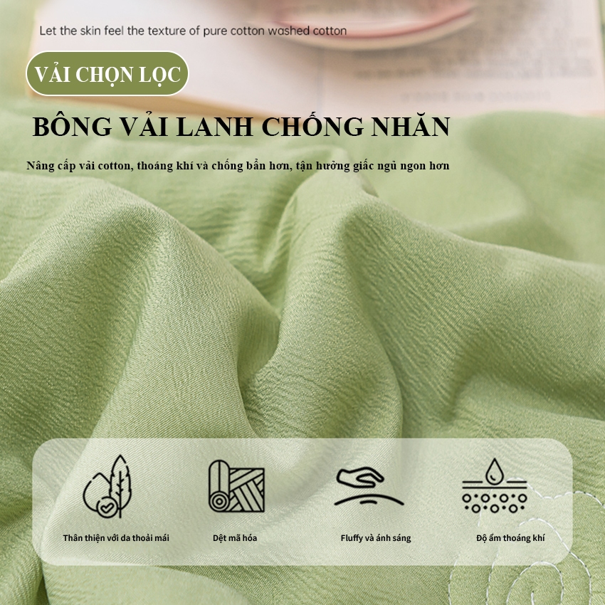 Chăn điều hòa YMZ Chăn cotton vải lạnh chất liệu cao cấp thiết kế sang trọng kháng khuẩn hút ẩm nhanh