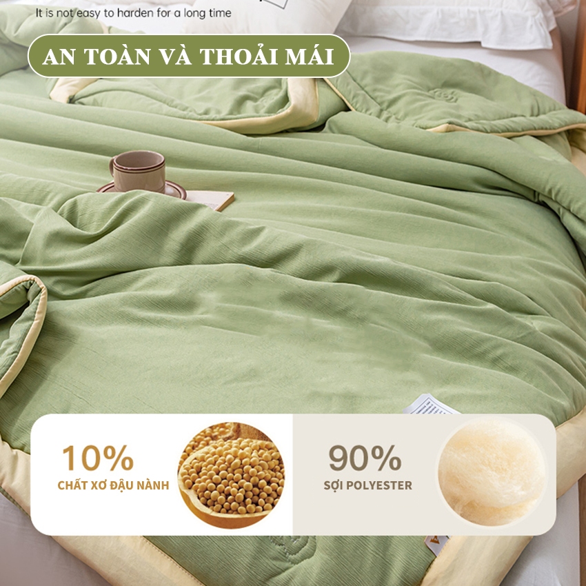 Chăn điều hòa YMZ Chăn cotton vải lạnh chất liệu cao cấp thiết kế sang trọng kháng khuẩn hút ẩm nhanh