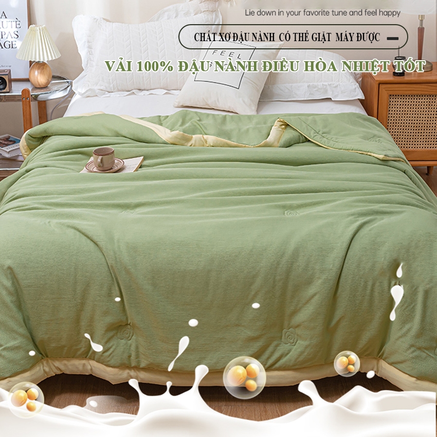 Chăn điều hòa YMZ Chăn cotton vải lạnh chất liệu cao cấp thiết kế sang trọng kháng khuẩn hút ẩm nhanh