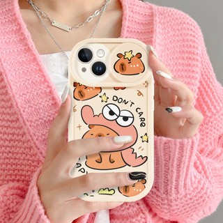 Ốp iphone trượt camera hoạt hình Capybara so cool BVC cho iphone 7plus 8 plus xs xr 11 12 13 14 15pro plus pro max sc032