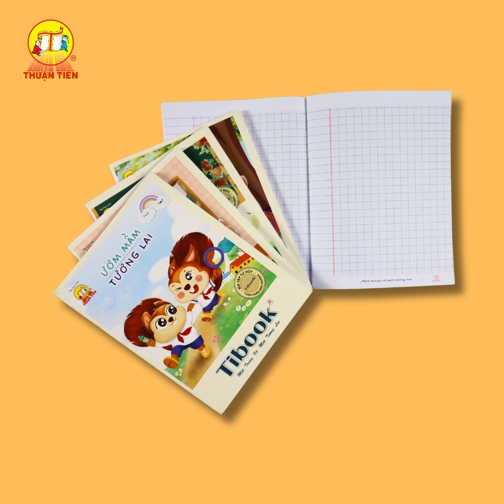 Product image Tập 96 trang Ươm Mầm Tương Lai Thuận Tiến (10 quyển / hộp ) 4 ô ly vuông-100gsm 3