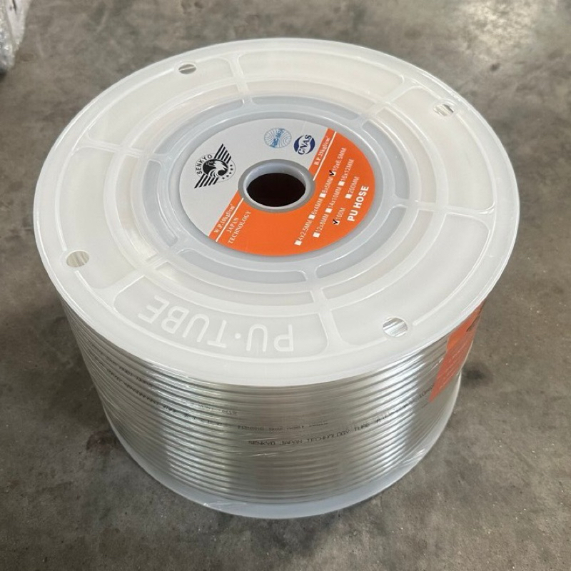 Dây hơi PU khí nén dài 100m cao cấp phân phối Kirito các phi 8,10,12mm