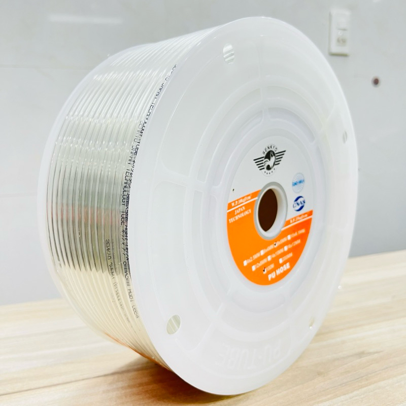 Dây hơi PU khí nén dài 100m cao cấp phân phối Kirito các phi 8,10,12mm