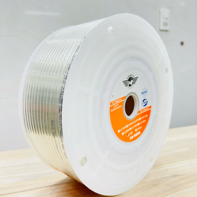 Dây hơi PU khí nén dài 100m cao cấp phân phối Kirito các phi 8,10,12mm
