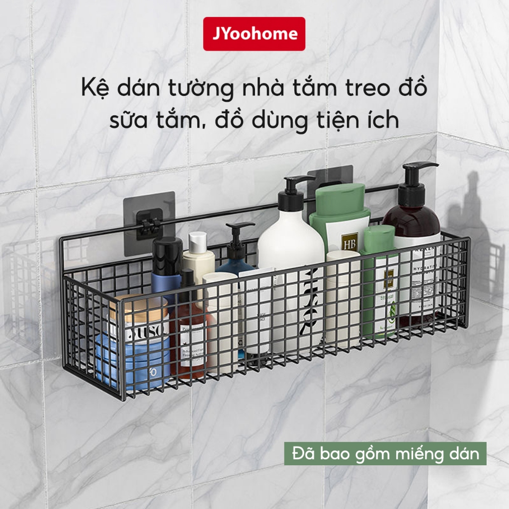 Kệ Dán Tường Đựng Đồ Nhà Tắm Đồ Đa Năng JYoohome Giá Đựng Đồ Nhà Tắm, Nhà Vệ Sinh Sữa Tắm Dầu Gội