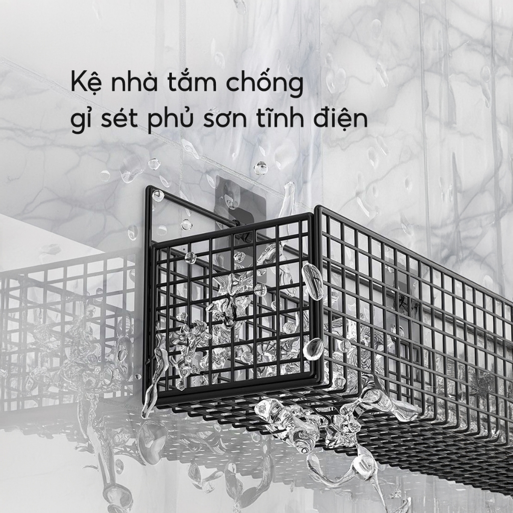 Kệ Dán Tường Đựng Đồ Nhà Tắm Đồ Đa Năng JYoohome Giá Đựng Đồ Nhà Tắm, Nhà Vệ Sinh Sữa Tắm Dầu Gội