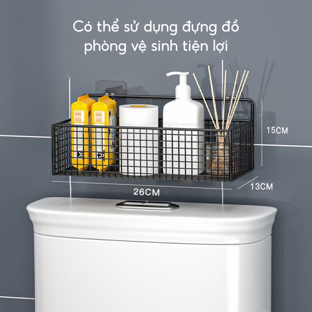 Kệ Dán Tường Đựng Đồ Nhà Tắm Đồ Đa Năng JYoohome Giá Đựng Đồ Nhà Tắm, Nhà Vệ Sinh Sữa Tắm Dầu Gội