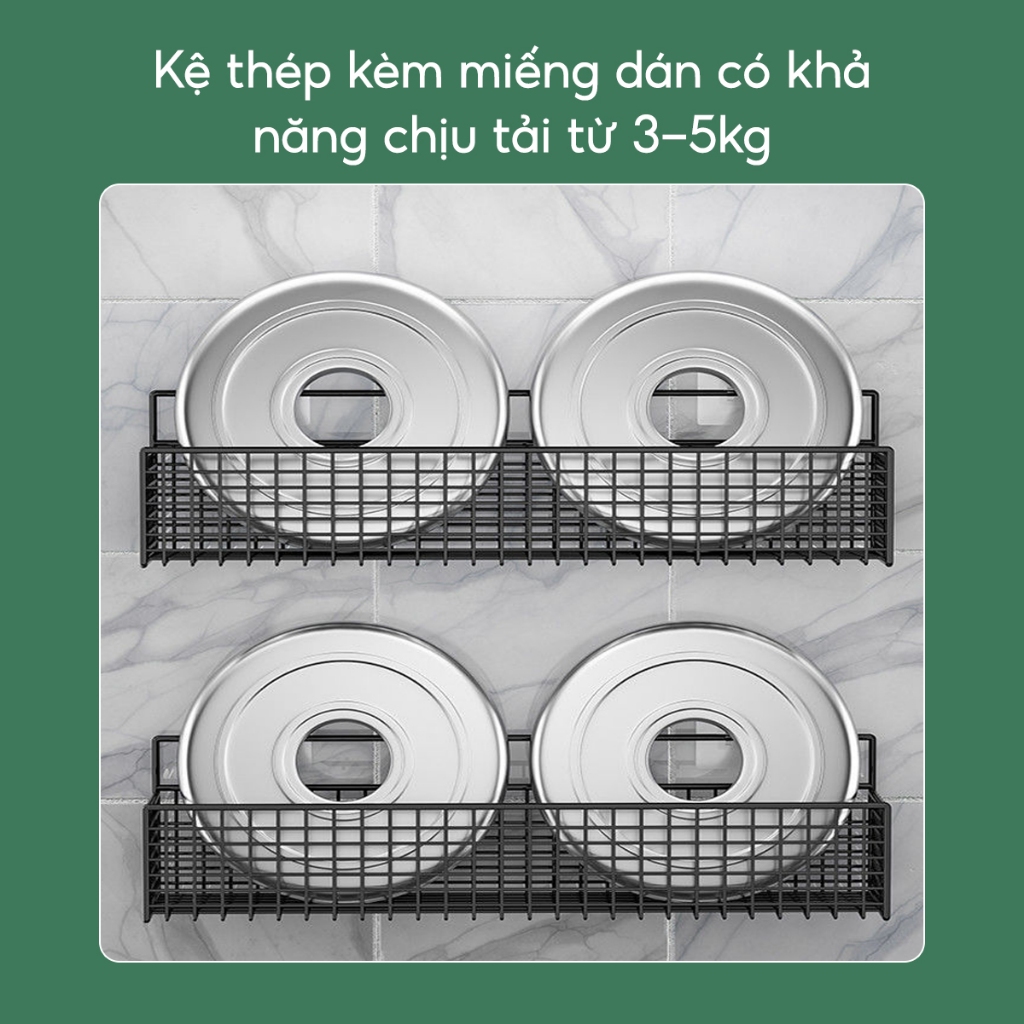 Kệ Dán Tường Đựng Đồ Nhà Tắm Đồ Đa Năng JYoohome Giá Đựng Đồ Nhà Tắm, Nhà Vệ Sinh Sữa Tắm Dầu Gội