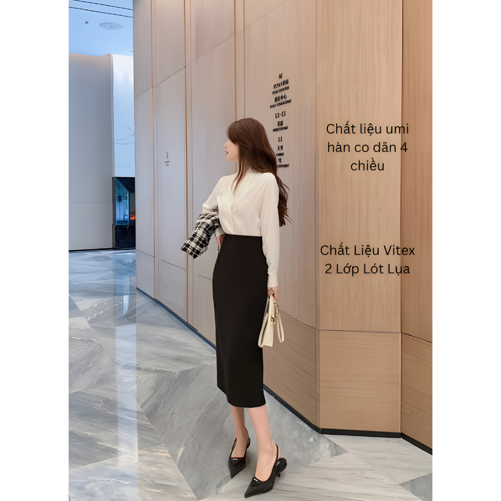 Chân Váy Công Sở Bút Chì Cao Cấp 2 Thời Trang Hàn Quốc Siêu Đẹp-SHOPNGOCTRANG19-CV11