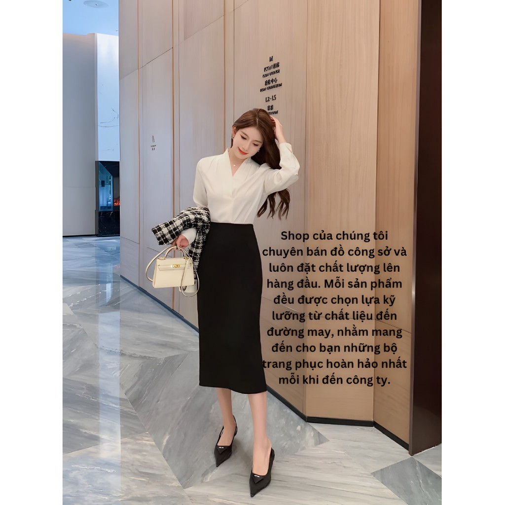 Chân Váy Công Sở Bút Chì Cao Cấp 2 Thời Trang Hàn Quốc Siêu Đẹp-SHOPNGOCTRANG19-CV11