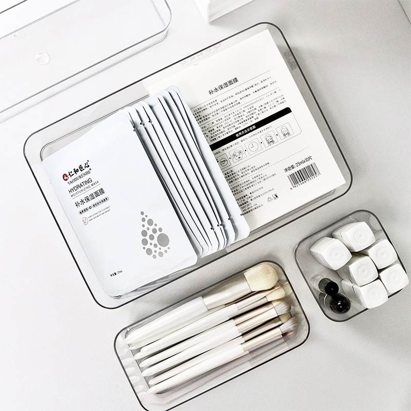 Hộp đựng đồ đa năng, khay đa năng mica hộp đựng bút để bàn HD01