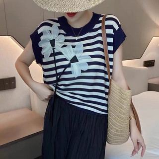 Áo len tay nữ tay dơi len kiểu chất lưới đính hoa nổi siêu điệu freesize  558