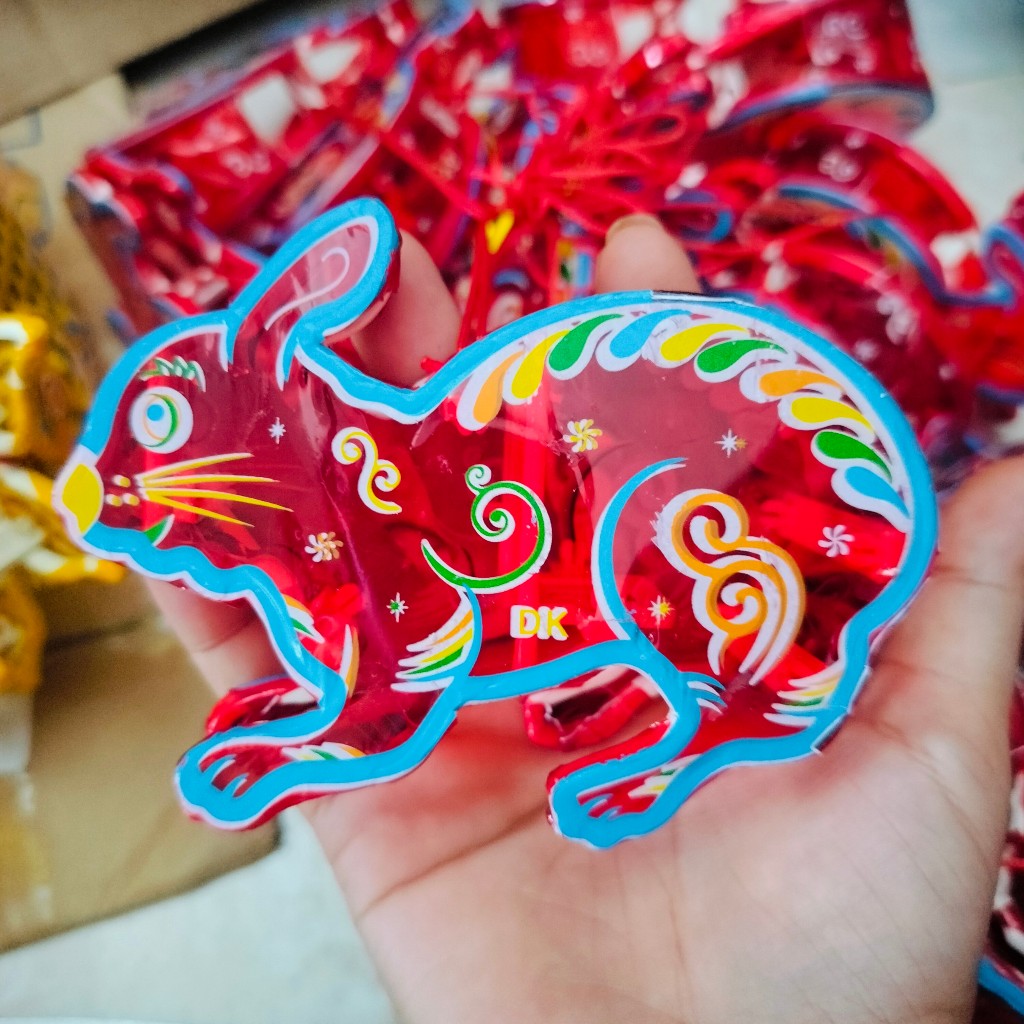 Đèn lồng trung thu giấy kiếng mini trang trí trung thu - Kem Shop K34