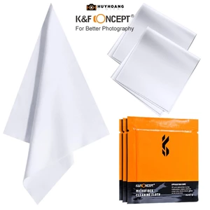 Khăn lau lens K&F CONCEPT 15*15cm | Siêu mịn, sạch có thể vệ sinh được tất cả thiết bị SKU.1692