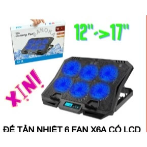 Đế Tản Nhiệt 6 Fan VSP Cooler N22/ X6B (6*Fan 7cm )- Quạt Tản Nhiệt Laptop
