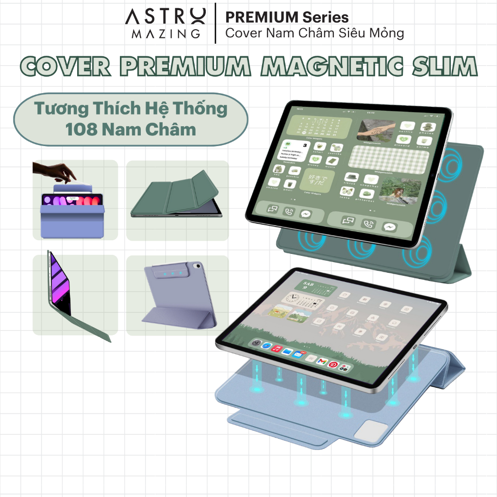 Ảnh Bao da case nam châm AstroMazing siêu mỏng cho iPad Pro 11 Air 4 5 cover Mini 6 1