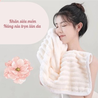 Khăn Tắm Vân Sóng 3D Siêu Mềm 70x140cm, Thấm Hút Tốt, Nhanh Khô, Không Rụng Lông, Màu Pastel Cao Cấp