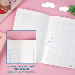 Vở Ô Ly Capybara 48/ 80 Trang, Vở 4 Ô Li Giấy 100gsm Chống Lóa Cho Bé Tập Viết Luyện Chữ NC1-48-007/008