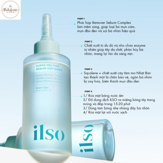 (Hàng Công Ty) Tinh Chất Ủ Mụn Đầu Đen ilso Làm Mềm Sợi Bã Nhờn Super Melting Sebum Softener Mẫu Thử