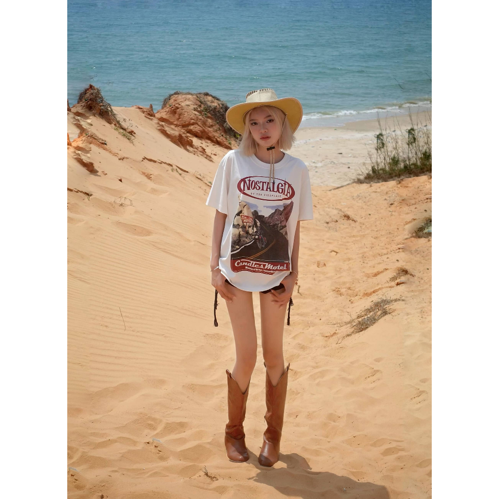 Áo Thun Candles Motel Oversize Tee Unisex | BigBuy360 - bigbuy360.vn