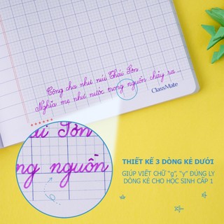 Vở Ô Ly CLASSMATE 120 Trang Định Lượng 100gsm Bìa Vở Cán Bóng In Gấu Nâu Dễ Thương Dành Cho Bé Cấp 1 NC1-120-006