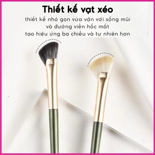 Cọ Xéo Đánh Khối Mũi Đầu Vát Dẹt Lông Mềm Mại Dễ Dàng Sử Dụng Tạo Hiệu Ứng 3 Chiều Tự Nhiên