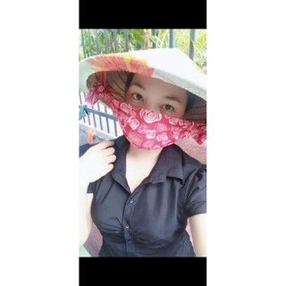 🌈🌈KHẩu trang quai nón lá _ Handmade hàng 3 lớp xếp li 💥💥